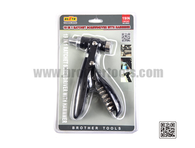 19 in 1 Ratchet Screwdriver with Hammmer
