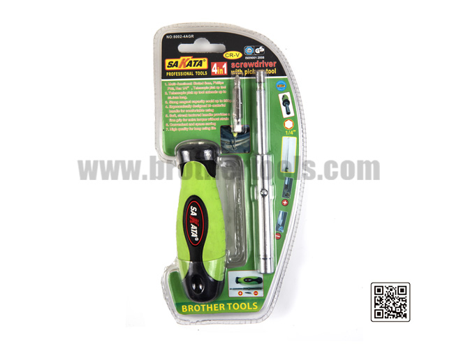 4 in 1 Screwdrlver with Pick-up Tool
