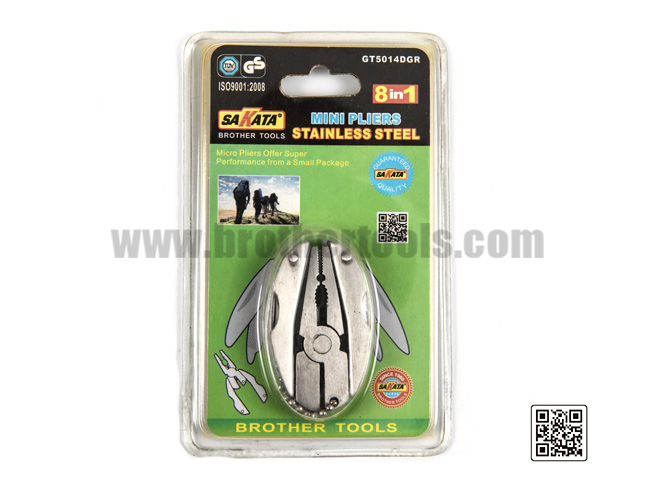 8 in 1 Mini Pliers Stainless Steel