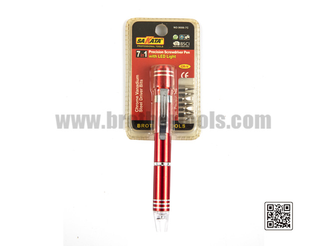 7 in 1 Precision Screwdriver Pen with LED Light