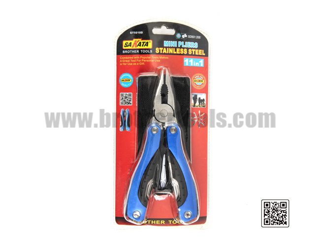 MINI  PLIERS  STAINLESS STEEL  11in1