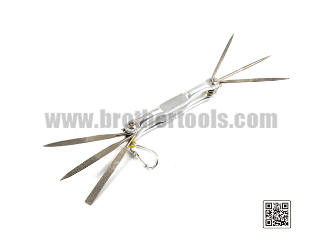 Multifunctional steel needle file set tool