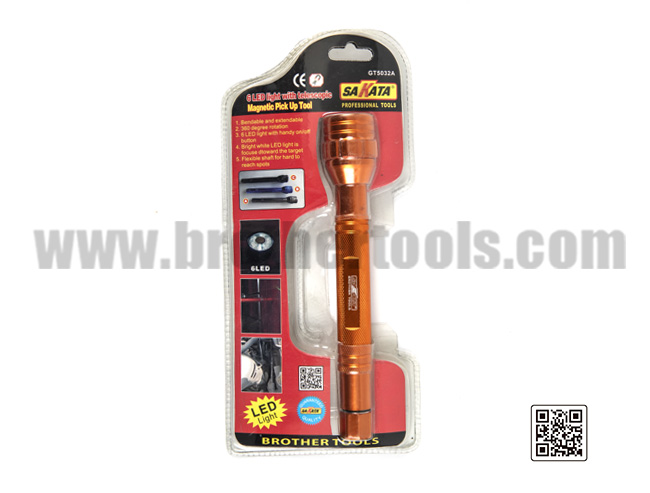 6 LED Light with Telescopic Magnetic Pick Up Tool