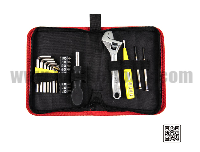 Portable household tool kit combination