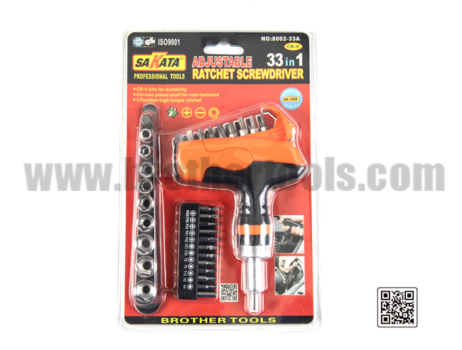 Adjustable 33 in 1 Ratchet Screwdriver