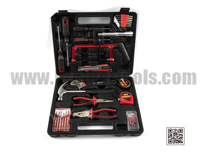 Plastic toolbox combination repair tool kit