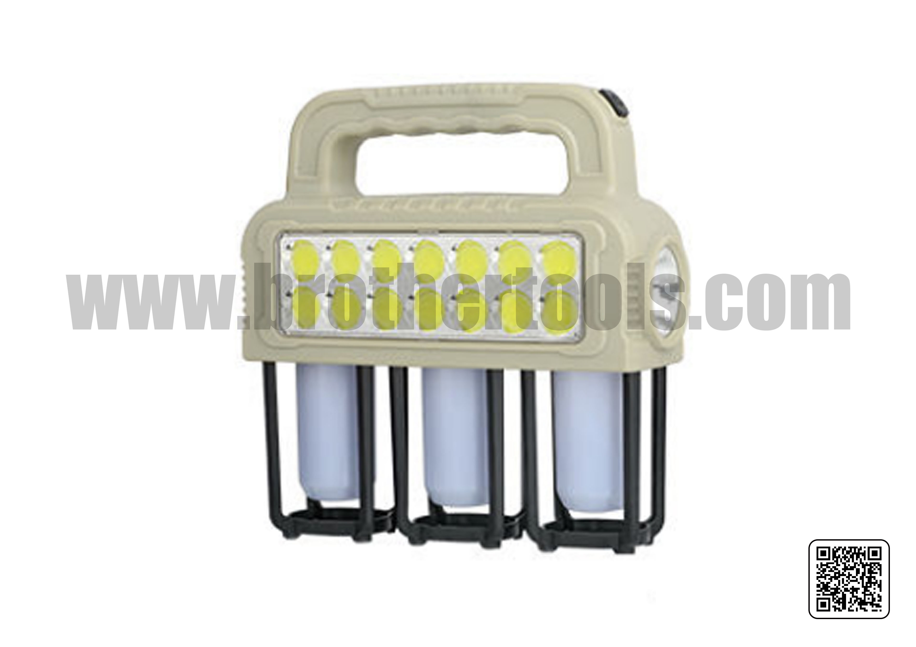 Emergency LED Flashlight Solar Camping Light Rechargeable